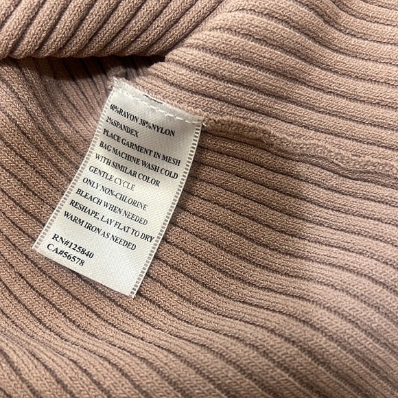 INTERMIX Mia Back Lace Up Knit flare Sleeves beige closet‎ capsule Sweate… - Picture 15 of 15